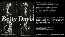 #BettyDavisBK: Betty Davis Symposium (2018)